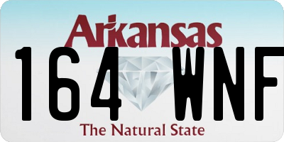 AR license plate 164WNF