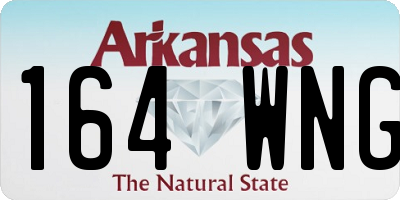 AR license plate 164WNG