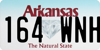 AR license plate 164WNH
