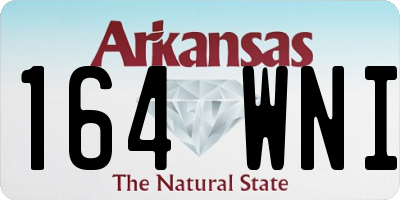 AR license plate 164WNI