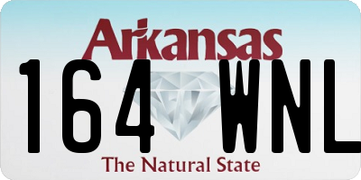 AR license plate 164WNL