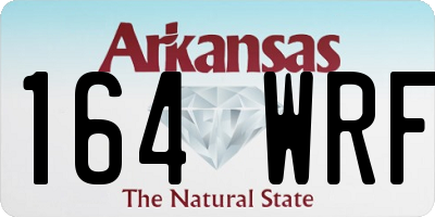 AR license plate 164WRF