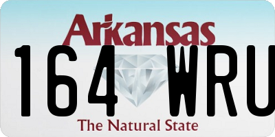 AR license plate 164WRU
