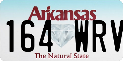 AR license plate 164WRV