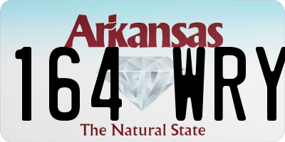 AR license plate 164WRY