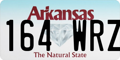 AR license plate 164WRZ