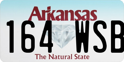 AR license plate 164WSB