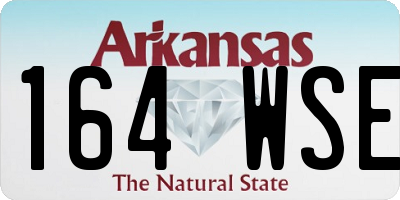 AR license plate 164WSE