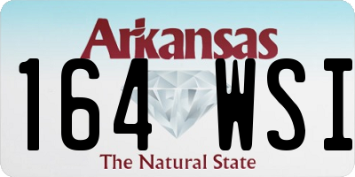 AR license plate 164WSI