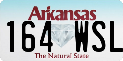 AR license plate 164WSL