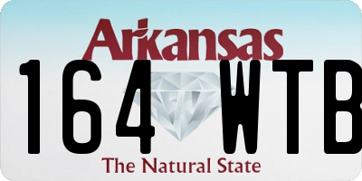 AR license plate 164WTB
