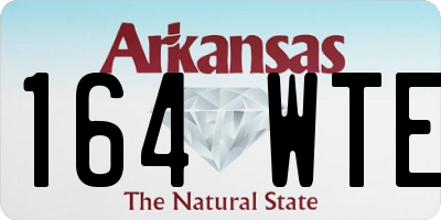 AR license plate 164WTE