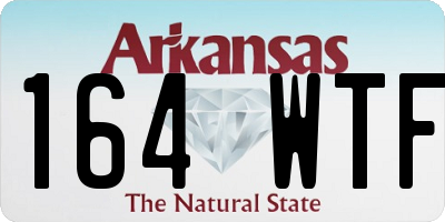 AR license plate 164WTF