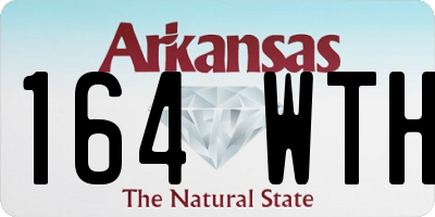 AR license plate 164WTH
