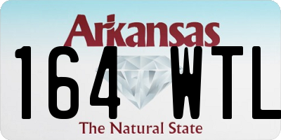 AR license plate 164WTL