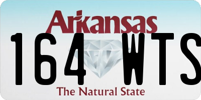 AR license plate 164WTS