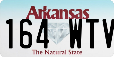 AR license plate 164WTV