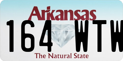 AR license plate 164WTW