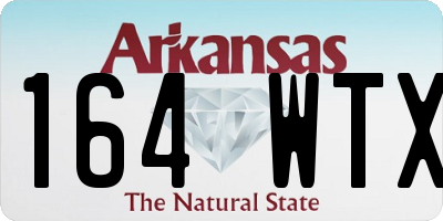 AR license plate 164WTX