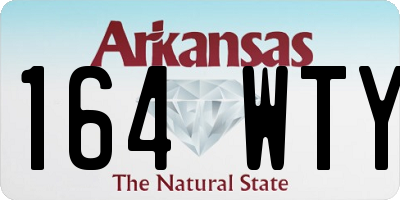 AR license plate 164WTY