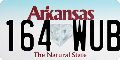 AR license plate 164WUB