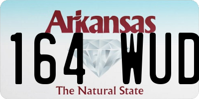AR license plate 164WUD