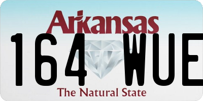 AR license plate 164WUE