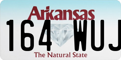 AR license plate 164WUJ
