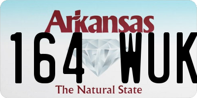 AR license plate 164WUK
