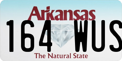 AR license plate 164WUS