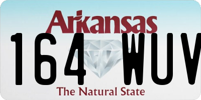 AR license plate 164WUV