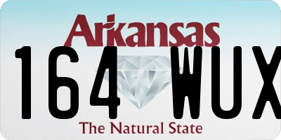 AR license plate 164WUX