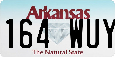 AR license plate 164WUY