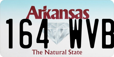 AR license plate 164WVB