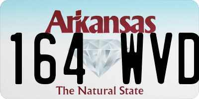 AR license plate 164WVD