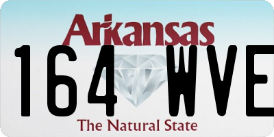 AR license plate 164WVE