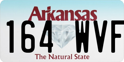 AR license plate 164WVF