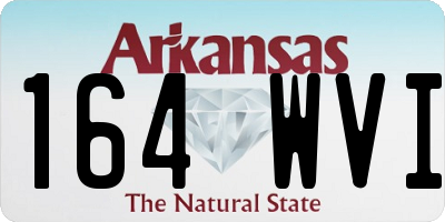 AR license plate 164WVI