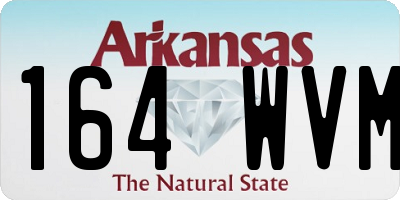 AR license plate 164WVM