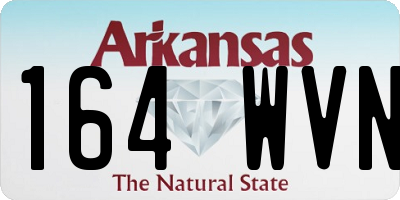 AR license plate 164WVN
