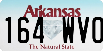 AR license plate 164WVO