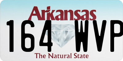 AR license plate 164WVP