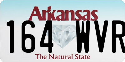 AR license plate 164WVR