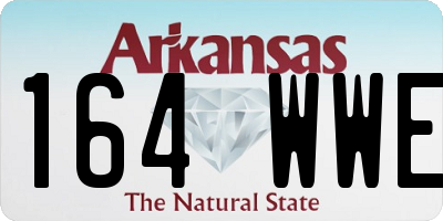 AR license plate 164WWE