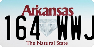 AR license plate 164WWJ