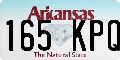 AR license plate 165KPQ