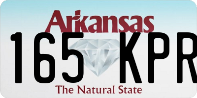 AR license plate 165KPR