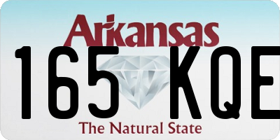 AR license plate 165KQE