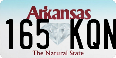 AR license plate 165KQN