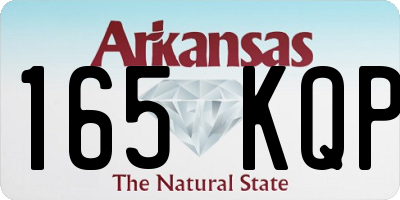 AR license plate 165KQP